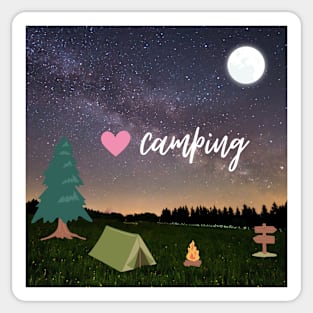 Love camping Sticker